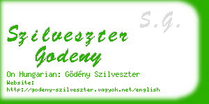 szilveszter godeny business card